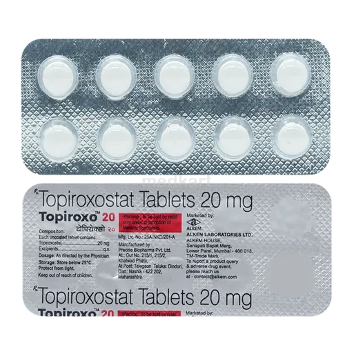 topiroxo 20mg tablet 10's